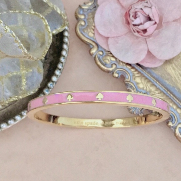 KATE SPADE • Pink Spot The Spade Bangle Bracelet - Picture 3 of 3